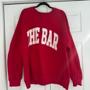Red 'The Bar' Sweatshirt